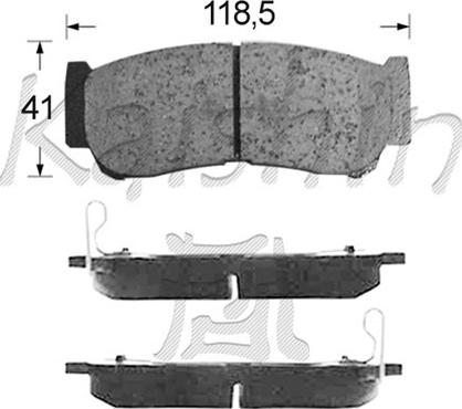 Kaishin D10142OE - Kit de plaquettes de frein, frein à disque cwaw.fr