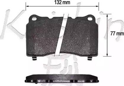 Kaishin D10158 - Kit de plaquettes de frein, frein à disque cwaw.fr