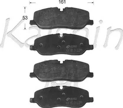 Kaishin D10168 - Kit de plaquettes de frein, frein à disque cwaw.fr