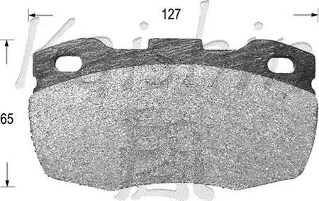 Kaishin D10100 - Kit de plaquettes de frein, frein à disque cwaw.fr