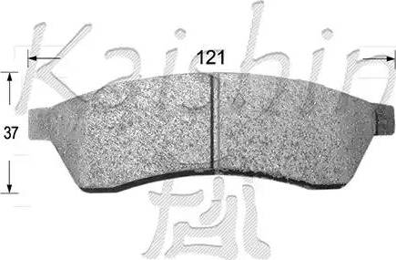 Kaishin D10114 - Kit de plaquettes de frein, frein à disque cwaw.fr