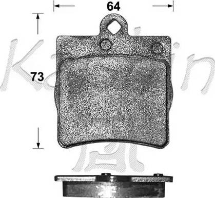 Kaishin D10111 - Kit de plaquettes de frein, frein à disque cwaw.fr