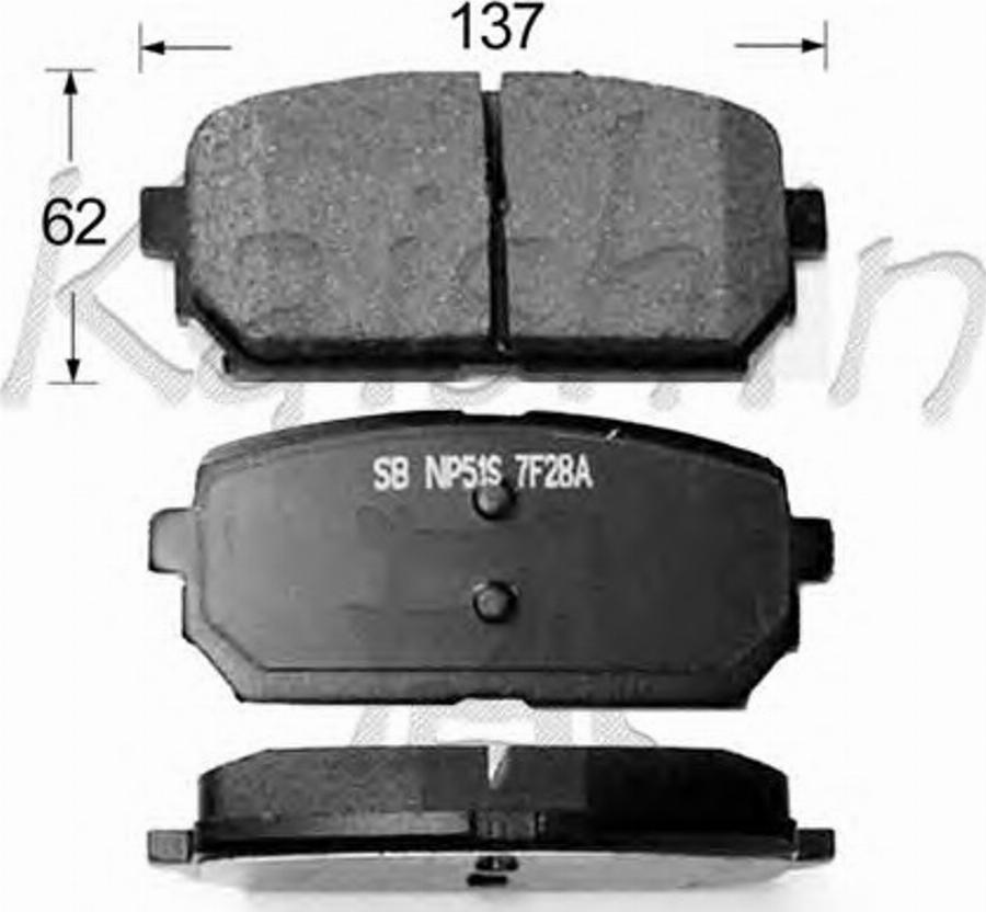 Kaishin D10139 - Kit de plaquettes de frein, frein à disque cwaw.fr