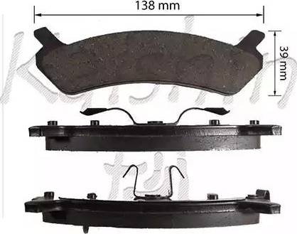 Kaishin D10137 - Kit de plaquettes de frein, frein à disque cwaw.fr