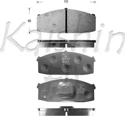 Kaishin D1013 - Kit de plaquettes de frein, frein à disque cwaw.fr