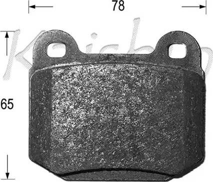 Kaishin D10125 - Kit de plaquettes de frein, frein à disque cwaw.fr