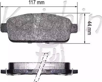 Kaishin D10179 - Kit de plaquettes de frein, frein à disque cwaw.fr