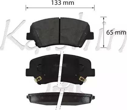 Kaishin D10211 - Kit de plaquettes de frein, frein à disque cwaw.fr