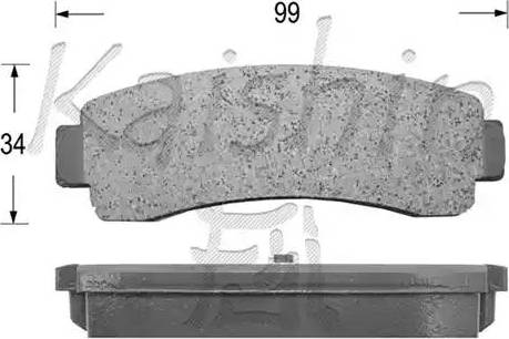 Kaishin D1192 - Kit de plaquettes de frein, frein à disque cwaw.fr