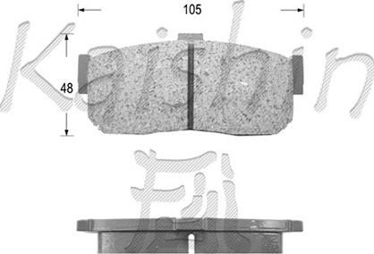 Kaishin D1148 - Kit de plaquettes de frein, frein à disque cwaw.fr