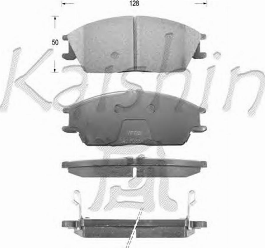 Kaishin D11091 - Kit de plaquettes de frein, frein à disque cwaw.fr