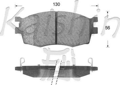 Kaishin D11192 - Kit de plaquettes de frein, frein à disque cwaw.fr