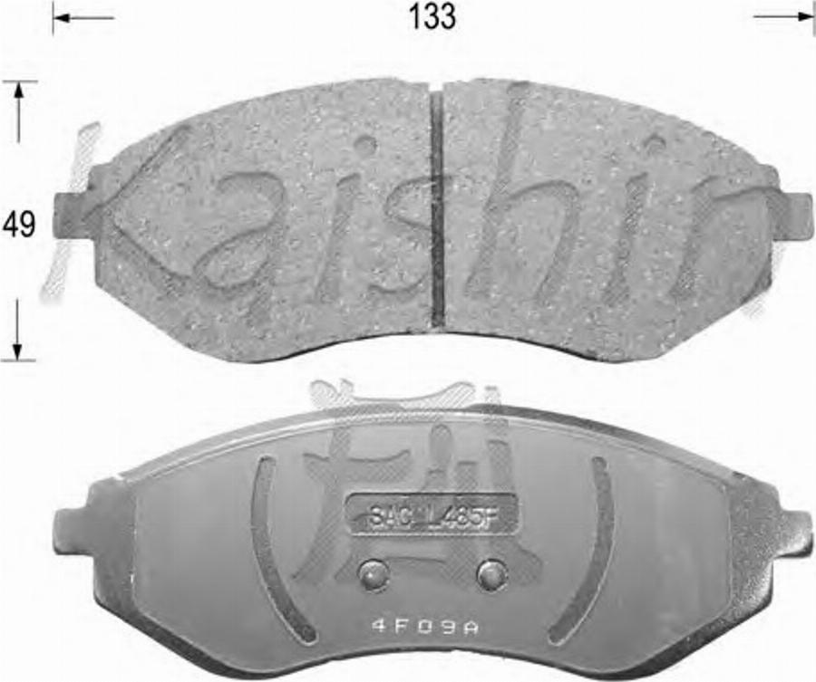 Kaishin D11129 - Kit de plaquettes de frein, frein à disque cwaw.fr