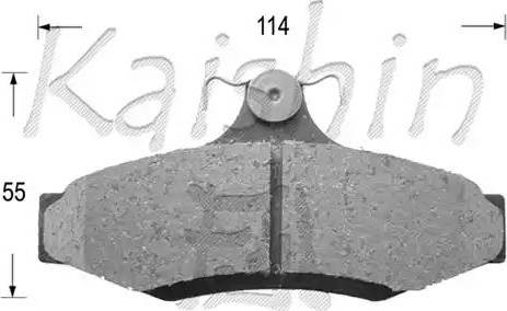 Kaishin D11172 - Kit de plaquettes de frein, frein à disque cwaw.fr