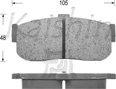 Kaishin D1185 - Kit de plaquettes de frein, frein à disque cwaw.fr