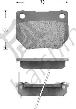 Kaishin D1124 - Kit de plaquettes de frein, frein à disque cwaw.fr