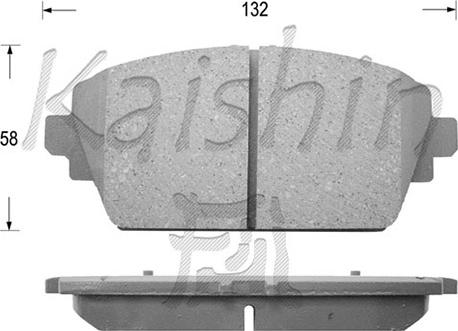 Kaishin D1247 - Kit de plaquettes de frein, frein à disque cwaw.fr