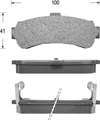 Kaishin D1205M - Kit de plaquettes de frein, frein à disque cwaw.fr