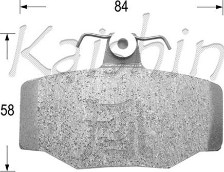 Kaishin D1214 - Kit de plaquettes de frein, frein à disque cwaw.fr