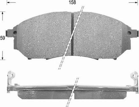 Kaishin D1231 - Kit de plaquettes de frein, frein à disque cwaw.fr