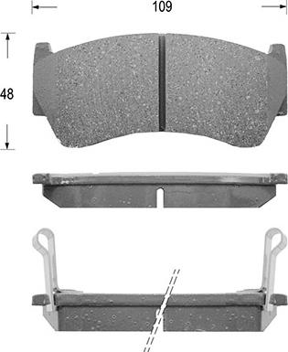 Kaishin D1227 - Kit de plaquettes de frein, frein à disque cwaw.fr