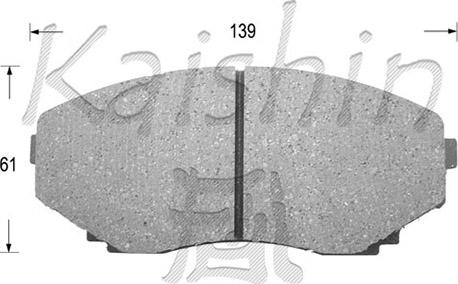 Kaishin D3099 - Kit de plaquettes de frein, frein à disque cwaw.fr