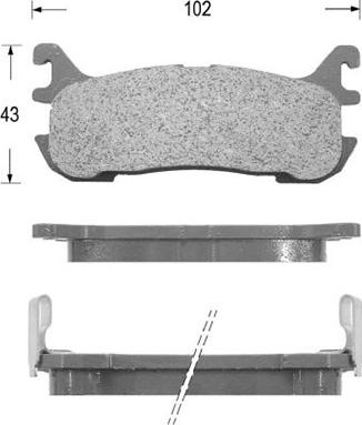 Kaishin D3094 - Kit de plaquettes de frein, frein à disque cwaw.fr