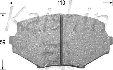 Kaishin D3093 - Kit de plaquettes de frein, frein à disque cwaw.fr