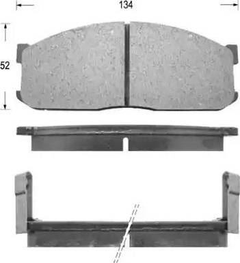 Kaishin D3047 - Kit de plaquettes de frein, frein à disque cwaw.fr