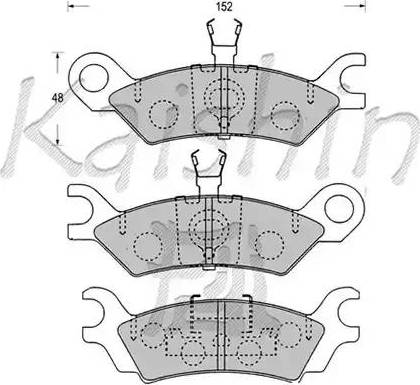 Kaishin D3057 - Kit de plaquettes de frein, frein à disque cwaw.fr