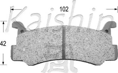 Kaishin D3031 - Kit de plaquettes de frein, frein à disque cwaw.fr