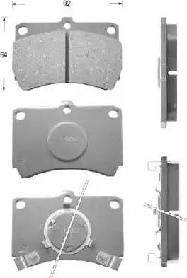 Kaishin D3028 - Kit de plaquettes de frein, frein à disque cwaw.fr