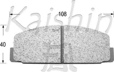 Kaishin D3027 - Kit de plaquettes de frein, frein à disque cwaw.fr