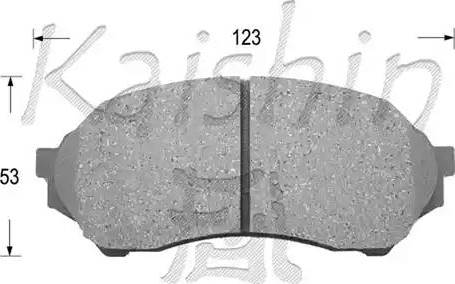 Kaishin D3109 - Kit de plaquettes de frein, frein à disque cwaw.fr