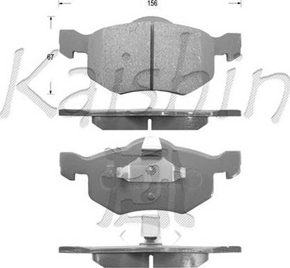 Kaishin D3114 - Kit de plaquettes de frein, frein à disque cwaw.fr