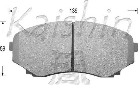 Kaishin D3110 - Kit de plaquettes de frein, frein à disque cwaw.fr