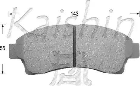 Kaishin D3113 - Kit de plaquettes de frein, frein à disque cwaw.fr