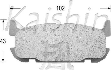 Kaishin D3117 - Kit de plaquettes de frein, frein à disque cwaw.fr