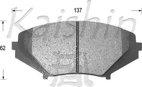 Kaishin D3130 - Kit de plaquettes de frein, frein à disque cwaw.fr