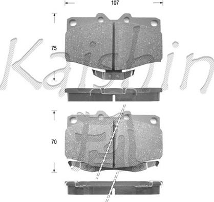 Kaishin D2096 - Kit de plaquettes de frein, frein à disque cwaw.fr