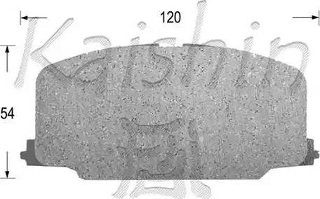 Kaishin D2065 - Kit de plaquettes de frein, frein à disque cwaw.fr