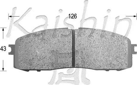 Kaishin D2062 - Kit de plaquettes de frein, frein à disque cwaw.fr