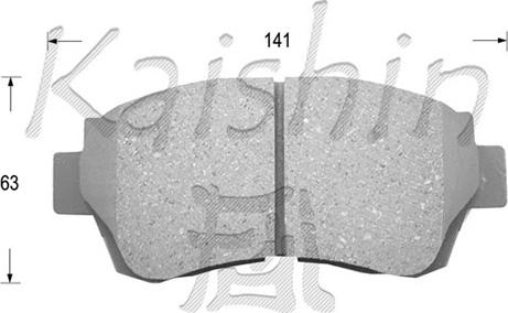 Kaishin D2088 - Kit de plaquettes de frein, frein à disque cwaw.fr