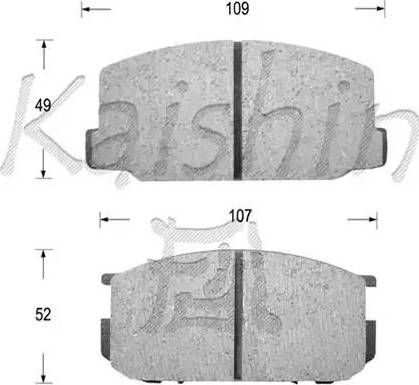 Kaishin D2021 - Kit de plaquettes de frein, frein à disque cwaw.fr