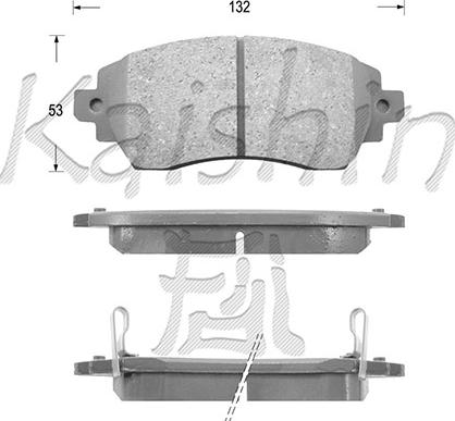 Kaishin D2194 - Kit de plaquettes de frein, frein à disque cwaw.fr