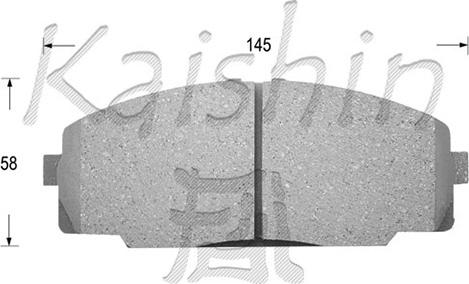 Kaishin D2104 - Kit de plaquettes de frein, frein à disque cwaw.fr