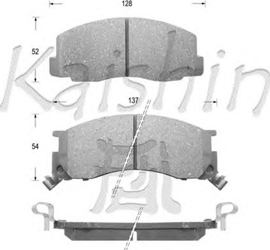 Kaishin D2106 - Kit de plaquettes de frein, frein à disque cwaw.fr