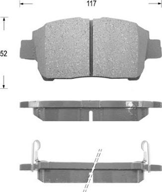 Kaishin D2183 - Kit de plaquettes de frein, frein à disque cwaw.fr