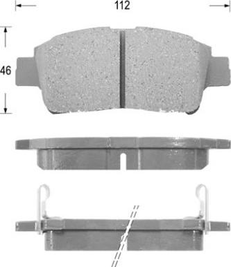 Brembo P 83 147 - Kit de plaquettes de frein, frein à disque cwaw.fr