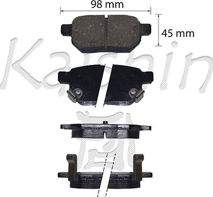 Kaishin D2323 - Kit de plaquettes de frein, frein à disque cwaw.fr